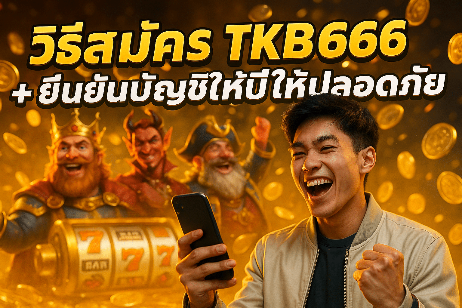 วิธีสมัคร TKB666 + ยืนยันบัญชีให้ปลอดภัย