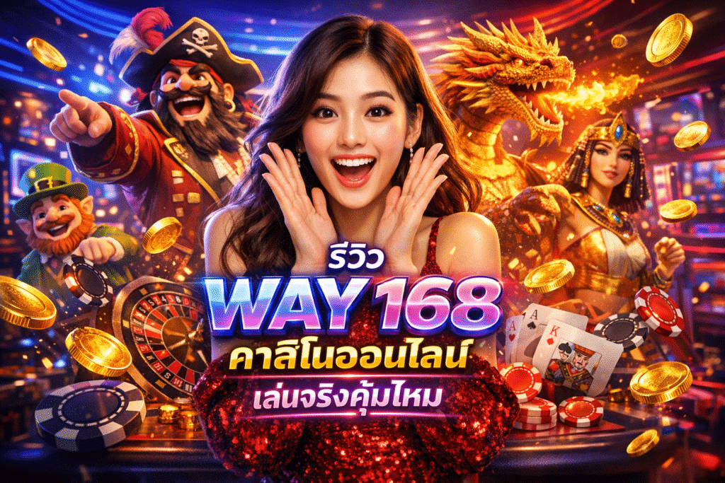 รีวิว WAY 168 คาสิโนออนไลน์ เล่นจริงคุ้มไหม